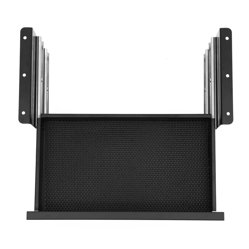 Organiseur de rangement coulissant VEVOR pour bureau à domicile, 40,6 cm de large, 2 compartiments dissimulés, noir.