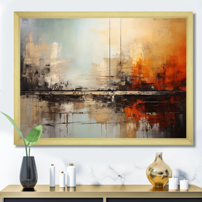 Teal Orange Bold Energy II - Print