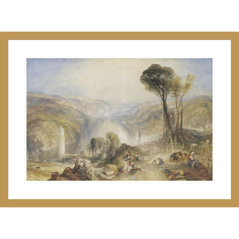 «Oberwesel» par Joseph Mallord William Turner, impression giclée sur cadre, H 21,65 po x l 29,5 po