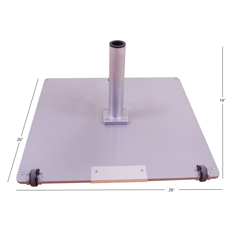 Base de parasol autoportante Phat Tommy, Argent