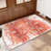 Washable Floral Print Traditional Medallion Area Rug Soft Low Pile Floor Carpet