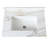 Bathroom Sink Vanity Top - 31 Inch White Marble, 4" High Backsplash, Water Damage Protection, Sintered Stone 31" Rectangular Sink, Absorption Prevention, Pre-Drilled Faucet Hole, Construction-611017069