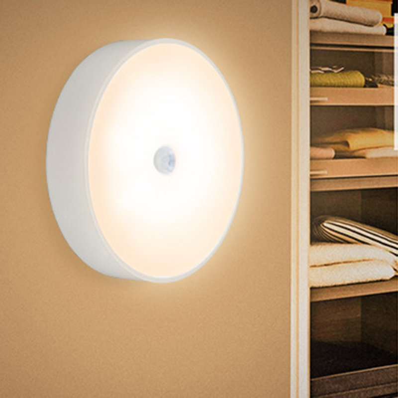 Smart Human Body Induction Mini Night Light Motion Sensor USB charging LED Light