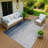 Machine Washable Indoor/Outdoor Derrick ACN2240 Stripes Rug-1125515113