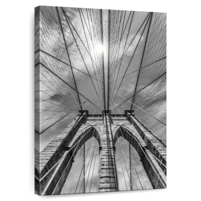 Lilie Brooklyn Bridge Structure Sky View