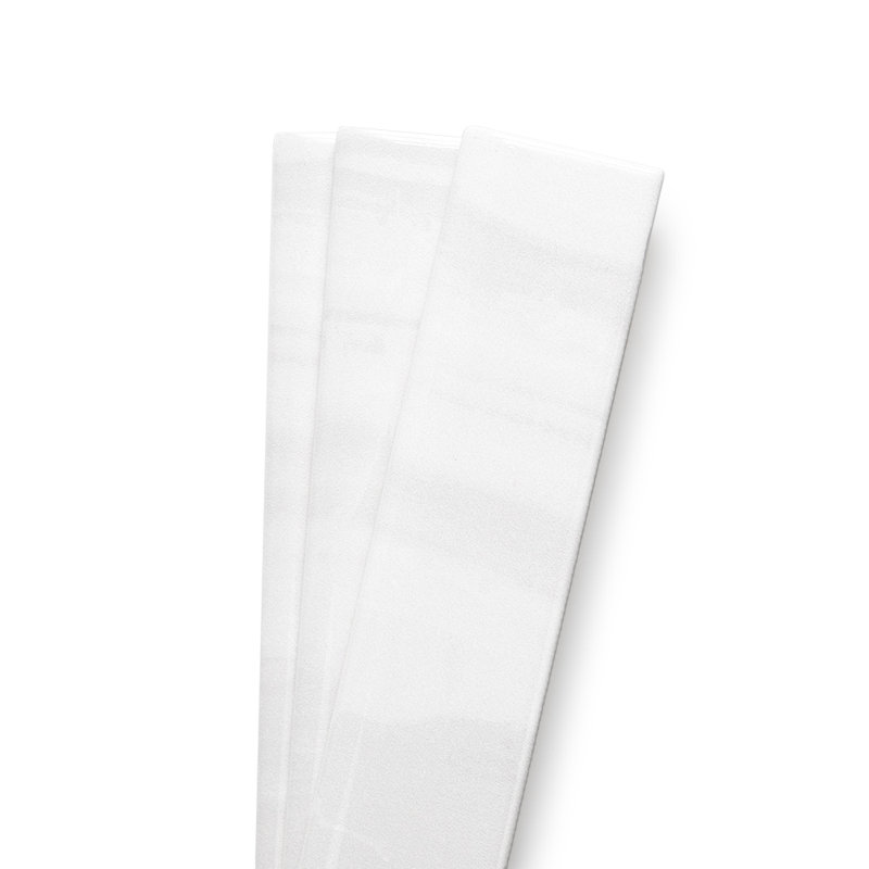 Amsterdam 10" x 3" Polished Ceramic Bullnose Tile Trim, Perla