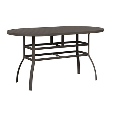 Table de bar berlinoise en aluminium graphite 76 po Berlin Gardens