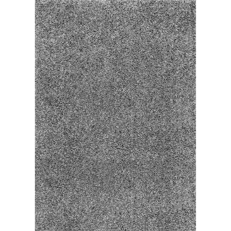 Conye Performance Grey Shag Area Rug, Rectangle 12' x 18'