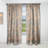 Retro Indian Floral Batik II - Abstract Mid-Century Modern Velvet Blackout Curtain Single Panel-558129938