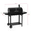 Barbecue au charbon en forme de baril avec fumoir et tables d'appoint Royal Gourmet