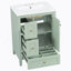 Meuble-lavabo de salle de bain avec rangement, tablette réglable