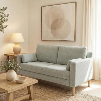 Lagoa 60" W Boucle Square Arm Loveseat