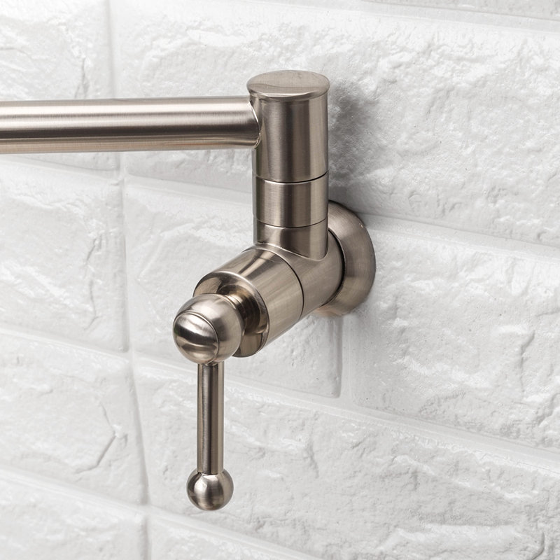 Folding Double Handle Kitchen Faucet With Accessories