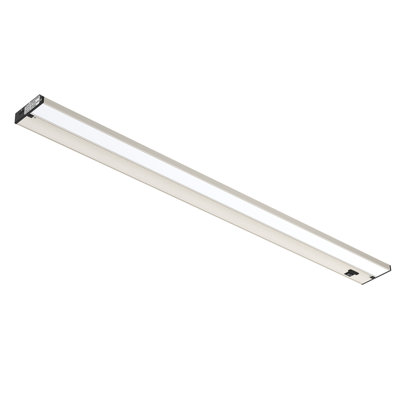 Inlight 40-inch 3 Color Levels LED Under Cabinet Lighting, Hardwired or Plugged-in, Selectable White 2700K/3000K/4000K, Dimmable, Brushed Nickel Finished, IN-0210-5-SN