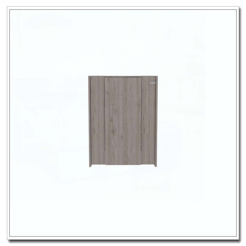 Bureau rectangulaire gris clair pliable