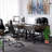 Spickard 41.7" Wooden Desk With Drawers, Wood Storage Desk with Metal Frame-1307472414