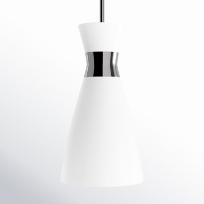 Agata Single Light Metal Steel Dimmable Pendant