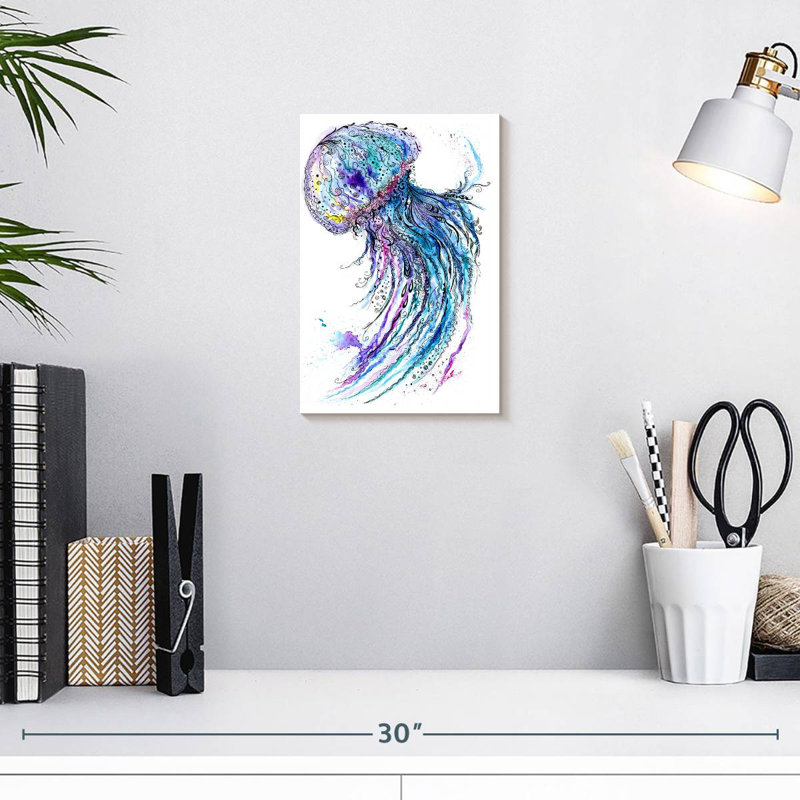 Brampt Vibrant Jellyfish, H 12 po x l 8 po