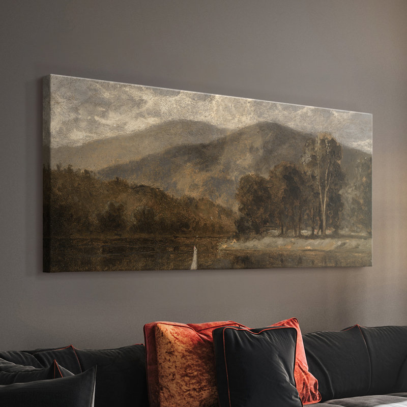 Série paysage - DCCDXL III - Toile tendue avec châssis - Prêt à être accroché, H 16 po x l 32 po