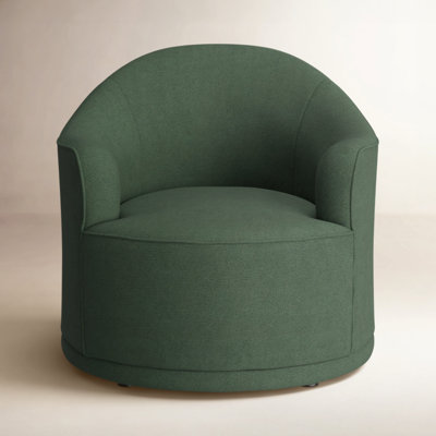 Upholstered Swivel Barrel Chair