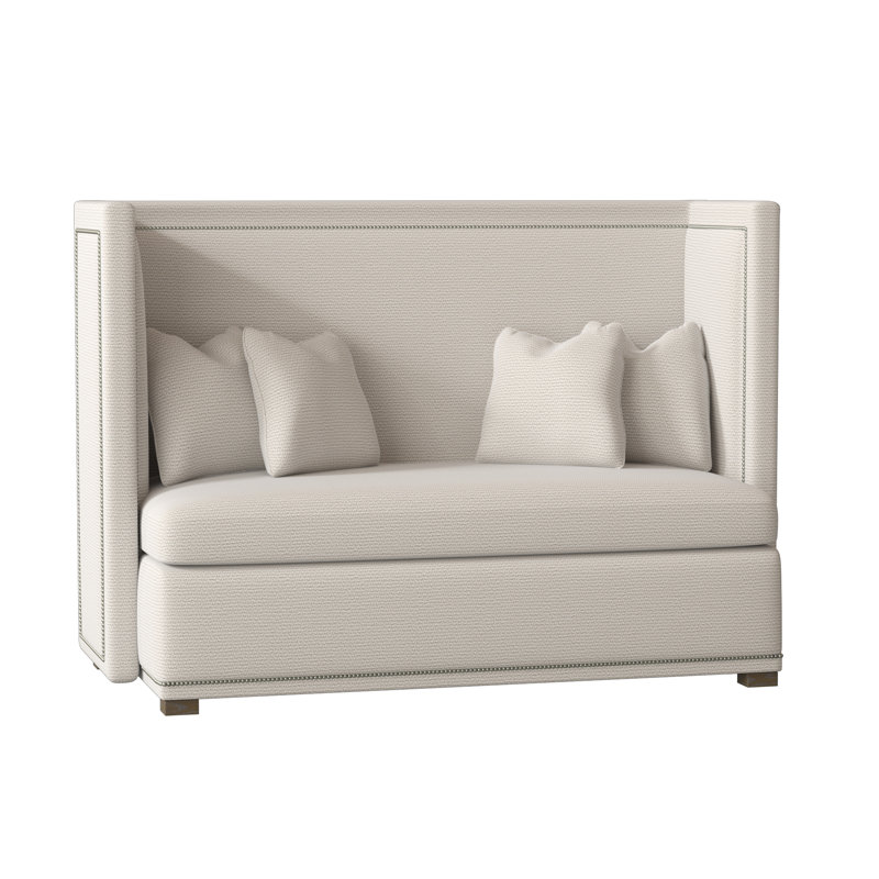 Marcourt Banquette, Portobello, Nickel, Cream Chenille 1345-002