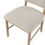 Ensemble de 2 chaises d'appoint de salle à manger à finition naturelle