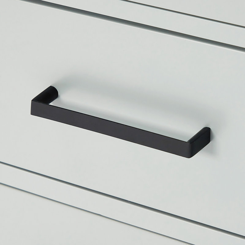48" Single Bathroom Vanity Base Only, Gray, Matte Black