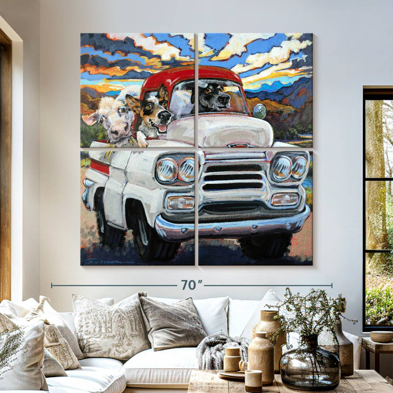 Ketti Cattle Drive, 57" H x 57" W