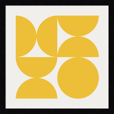 Bold Vintage Geometric Yellow Print