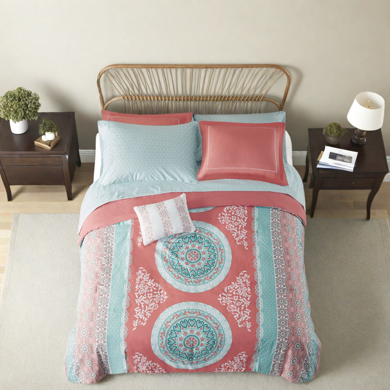 Ensembles de literie pour lit simple Boho, édredon et draps en polyester, décoration de chambre lumineuse