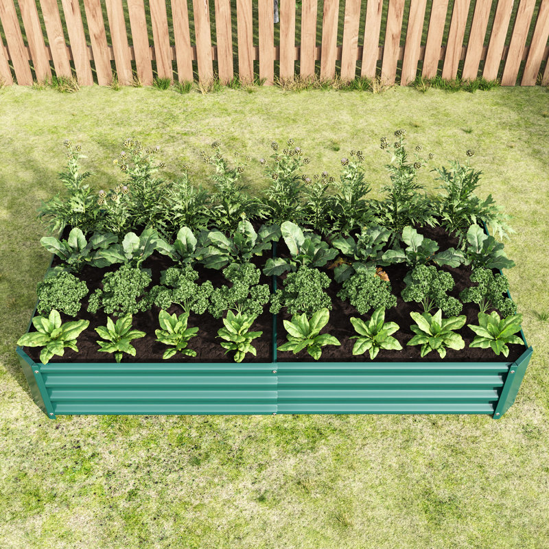 Lit de jardin 631Ft, H 11,75 po x l 71,1 po x P 35,37 po, Vert