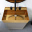 20 po Meuble-lavabo rayé sur pied avec lavabo intégré-1266682816