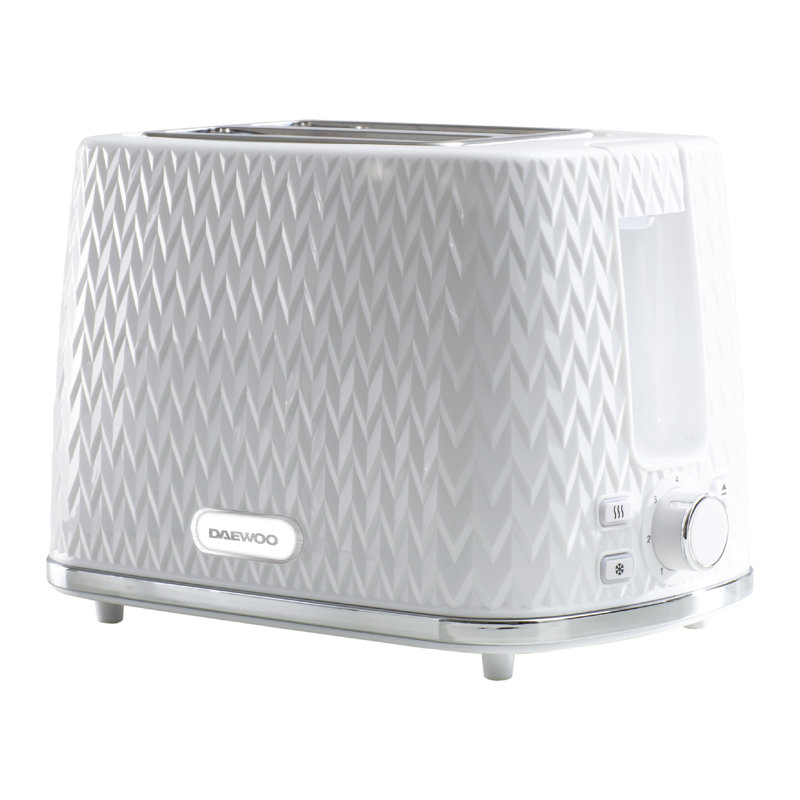 2 Slice Toaster, White