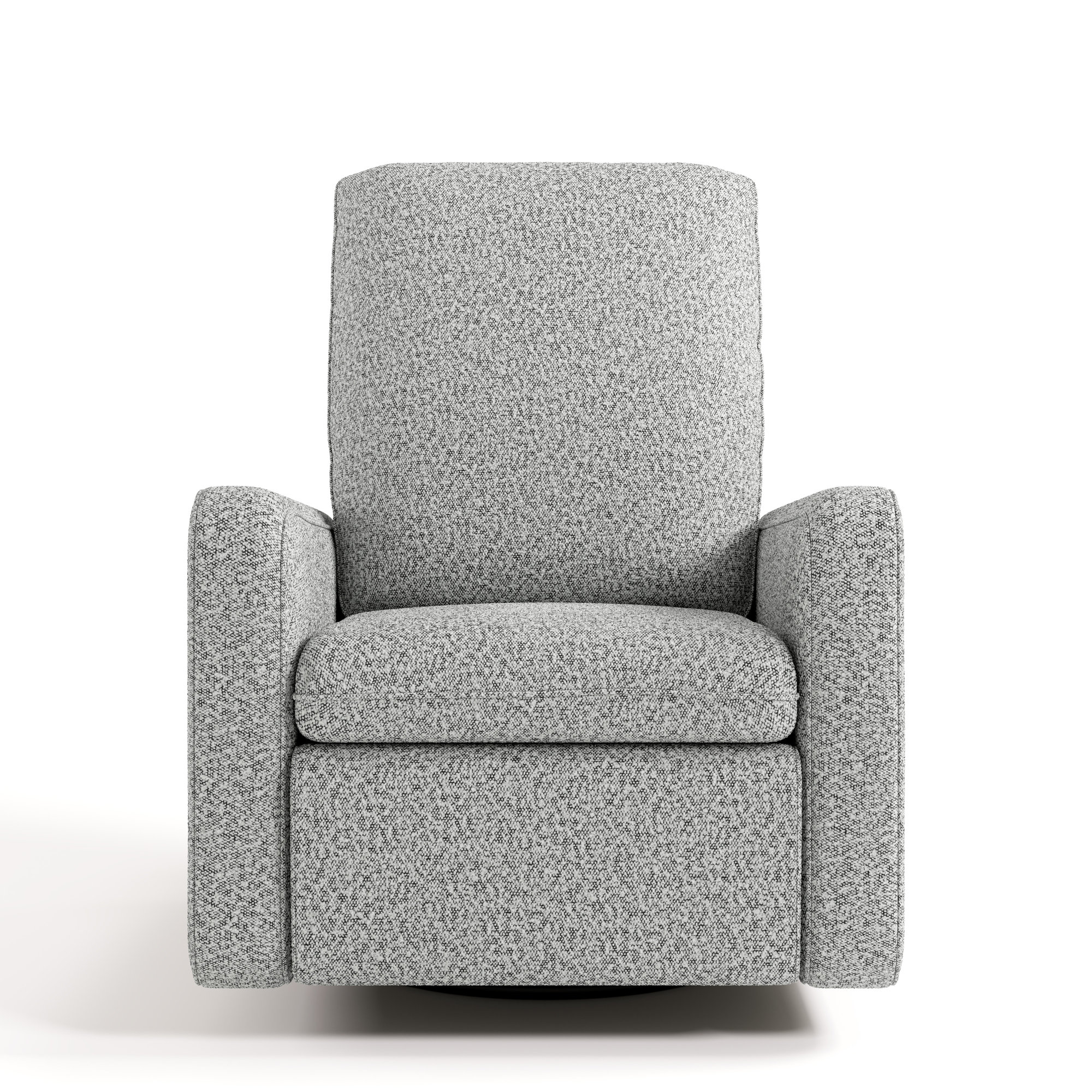 Teddi Power Recliner With USB, Salt Pepper Boucle