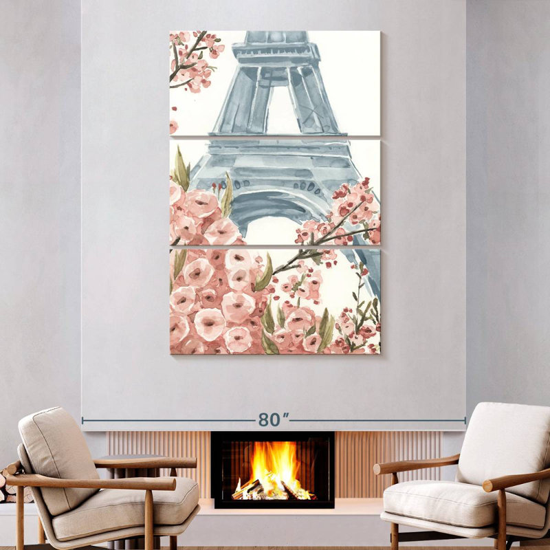 Nicci Paris Cherry Blossoms I, 74" H x 48" W
