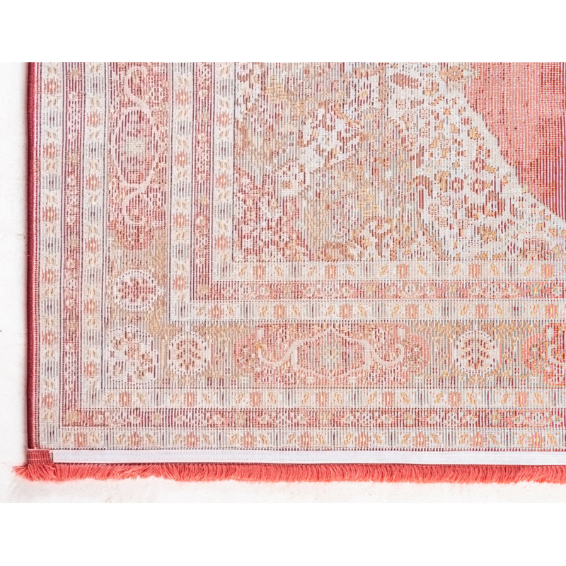 Tapis oriental Folmar, Tapis de couloir 2 pi 2 po x 6 pi 1 po, Rouge