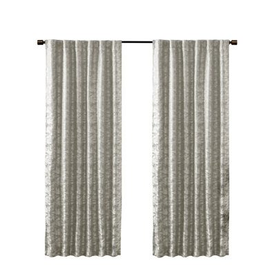 Rideau occultant avec passe-tringle Jacquard