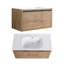 Meuble-lavabo simple mural 35,6 po avec plateau en acrylique Jenziel-1320761159