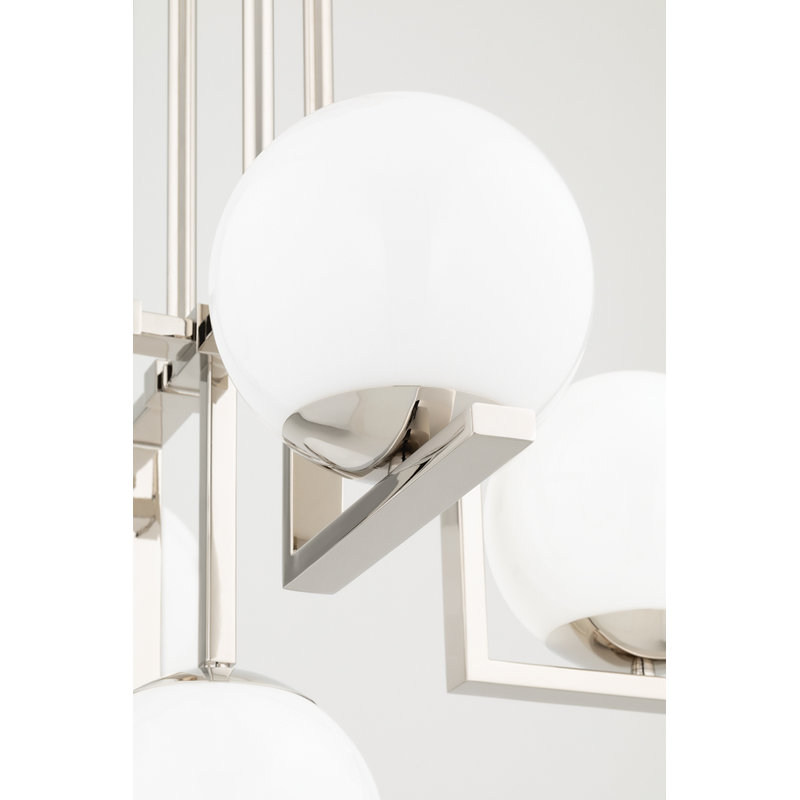 Tanner 9 - Light Chandelier, Polished Nickel