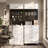 Printer Stand Set with Pegboard – 2 Units, Lockable Drawers & Cabinet, Wheels