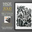Encre Jungle III - reproduction encadrée de qualité supérieure - prête à être accrochée - aucun clou requis - aucun clou requis-1906979325-1906979301