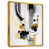 Toile avec cadre flottant or