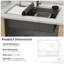 YODOLLA 48 W Kitchen Sink with 1 Faucet Hole