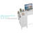 Built-in Outlets L-Shaped Computer Desk with Drawers & Storage Shelves-1417777655-1421181444