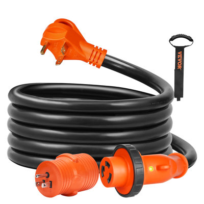 RV Power Cord, 30 Amp, Heavy Duty STW 3*10AWG Generator Cord