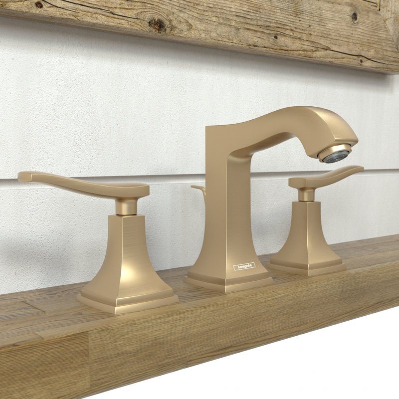 Robinet de salle de bain Metropol Classic, Bronze brossé, Poignée levier