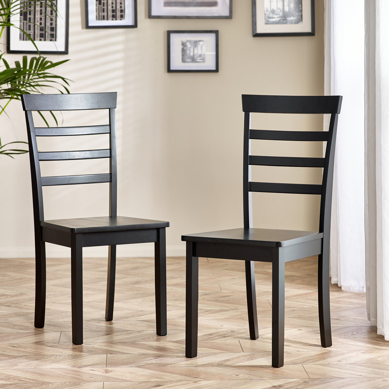 Drea Farmhouse Solid Wood Dining Table Set with Dining Chairs - Rustic Kitchen Style, 4