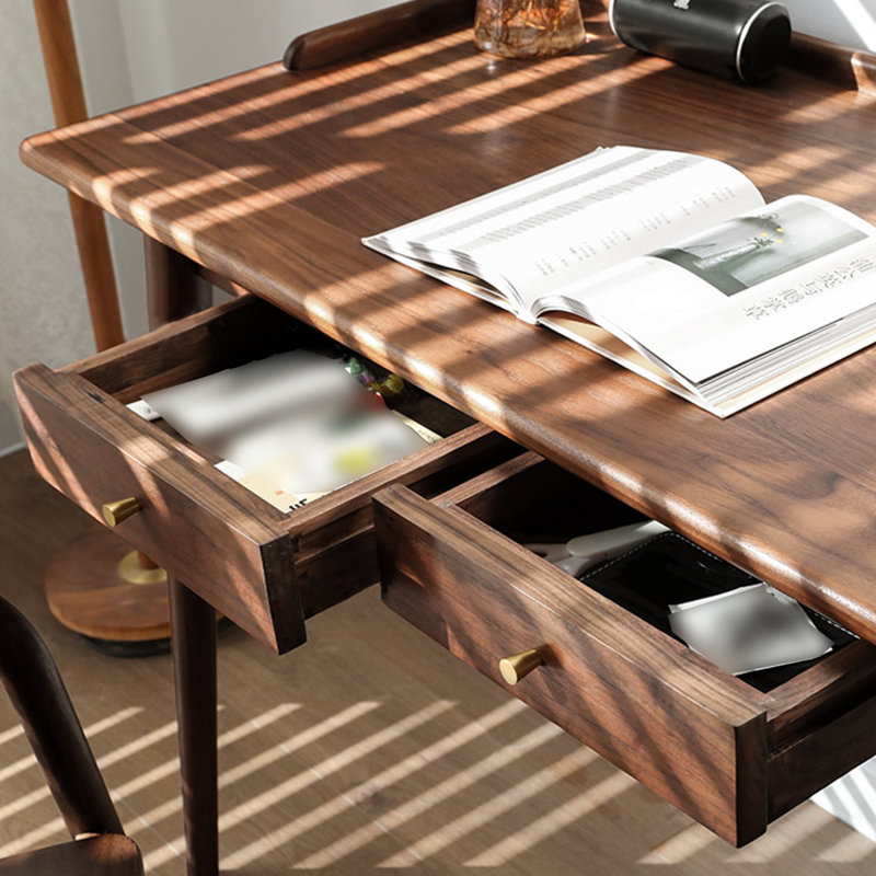 Petit bureau minimaliste de style japonais, H 29,53 po x l 62,99 po x P 25,59 po