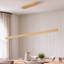 Suspension moderne en bois à intensité variable de 59 pouces pour îlot de cuisine, avec lustre DEL intégré et 3 températures de couleur.-1048228989