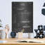 «Pocket Knife Blueprint Vernis Chalkboard», art mural en métal-1632440663